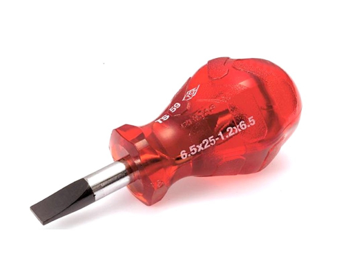 Отвертка шлицевая короткая Kraft 6.5х25 Izeltas 4110176525