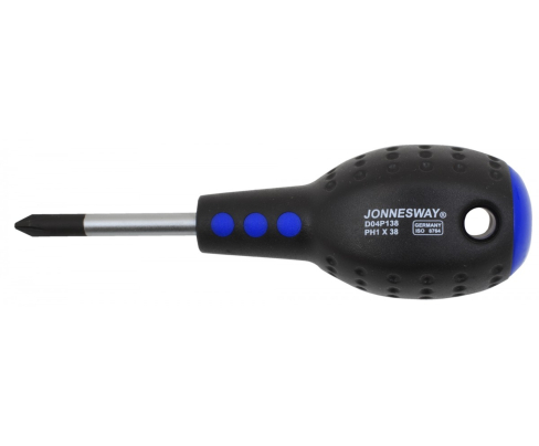 Отвертка крестовая Phillips PH1 x 38 Jonnesway FULL STAR D04P138