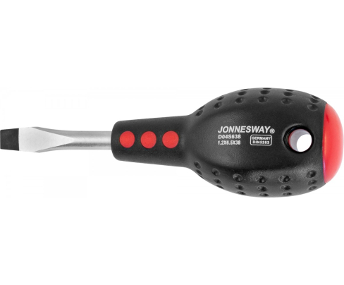 Отвертка шлицевая SL6.5 x 38 Jonnesway FULL STAR D04S638