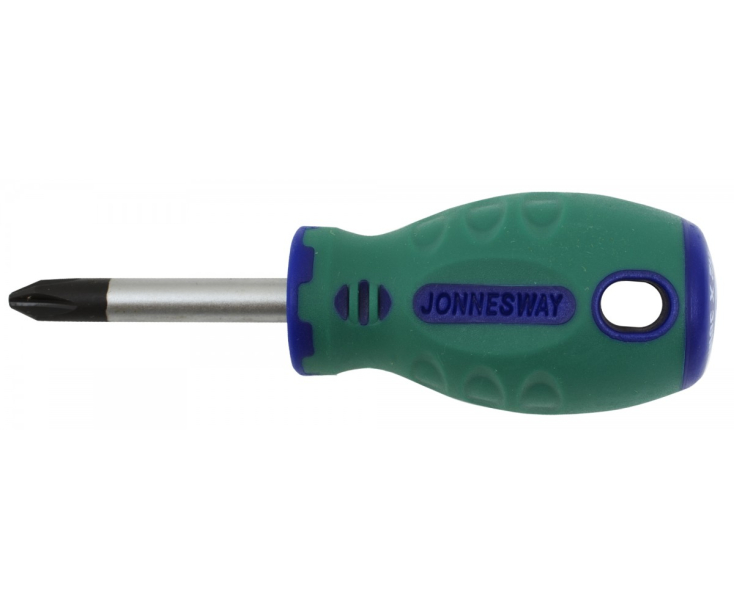 Отвертка крестовая Phillips PH2 x 38 Jonnesway ANTI-SLIP GRIP D71P238