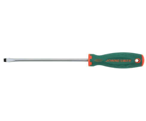 Отвертка шлицевая SL8 х 200 Jonnesway ANTI-SLIP GRIP D71S8200