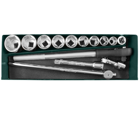 Набор торцевых головок с трещоткой, квадрат 3/4"DR, 22-50 мм Jonnesway S04H6315SA