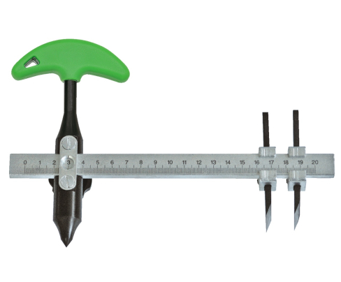 Кругорез с двумя ножами KUKKO 322-800