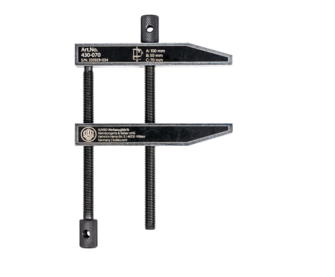 Струбцина винтовая с параллельными губками KUKKO 430-070