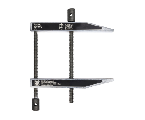 Струбцина винтовая с параллельными губками KUKKO 430-105