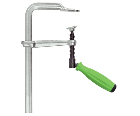 Струбцины винтовые цельностальные VIRIDIS с удобной складной ручкой 3K 600 x 120 мм KUKKO 469PU0600-120