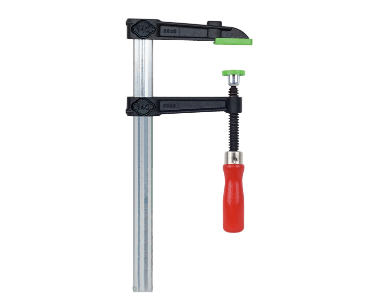 Струбцина VIRIDIS из ковкого чугуна, с деревянной рукояткой KUKKO 490-0400-100