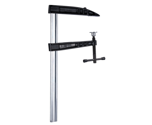 Струбцины из ковкого чугуна, с большим вылетом, со стальной Т-образной рукояткой KUKKO 506K060