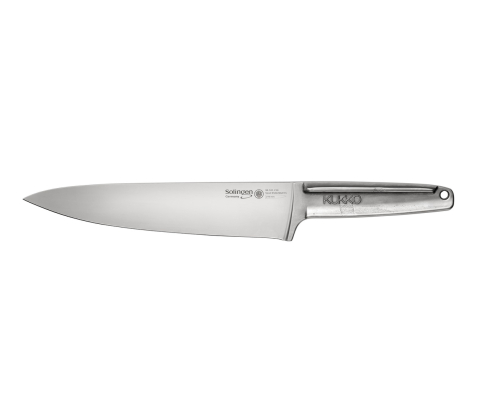 Нож со стальной рукояткой, длина лезвия 210 мм, для фруктов, салата, овощей, бобовых, мяса, птицы, рыбы KUKKO 90-101-210