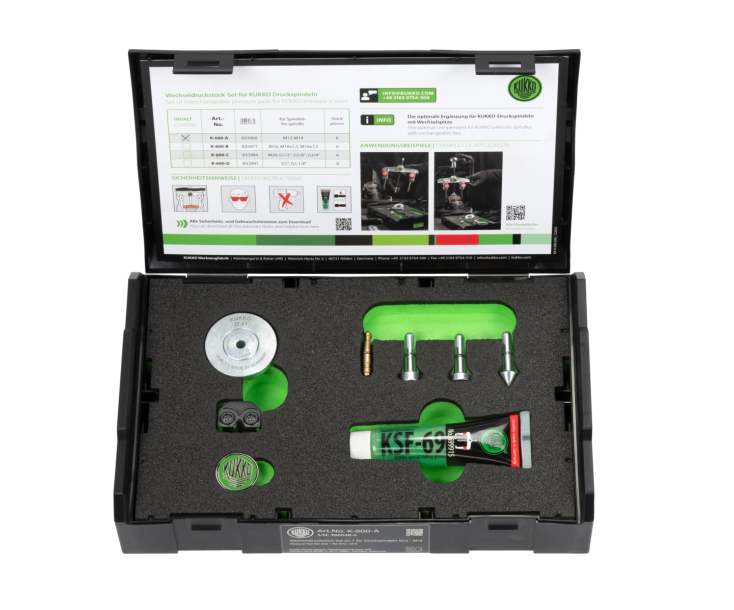 Комплект сменных нажимных элементов Ø 20, 32, 41 мм (1