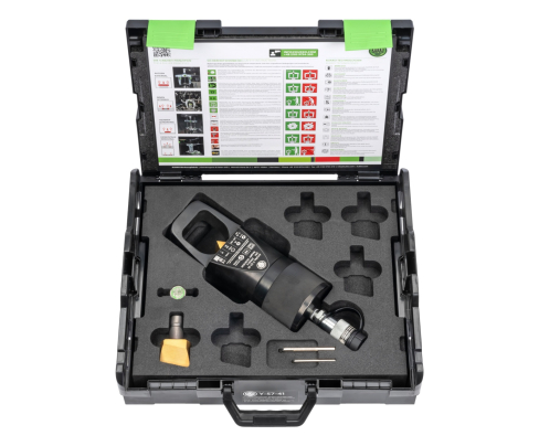 Гидравлический гайкорез с приводом от насоса,  в чемодане KUKKO Y-57-41