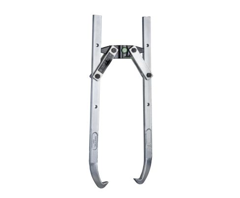 Съемник двухзахватный с поворотными захватами, диапазон зажима до 420 мм, глубина зажима 600 мм (без цилиндра с полым поршнем) KUKKO Y20-215