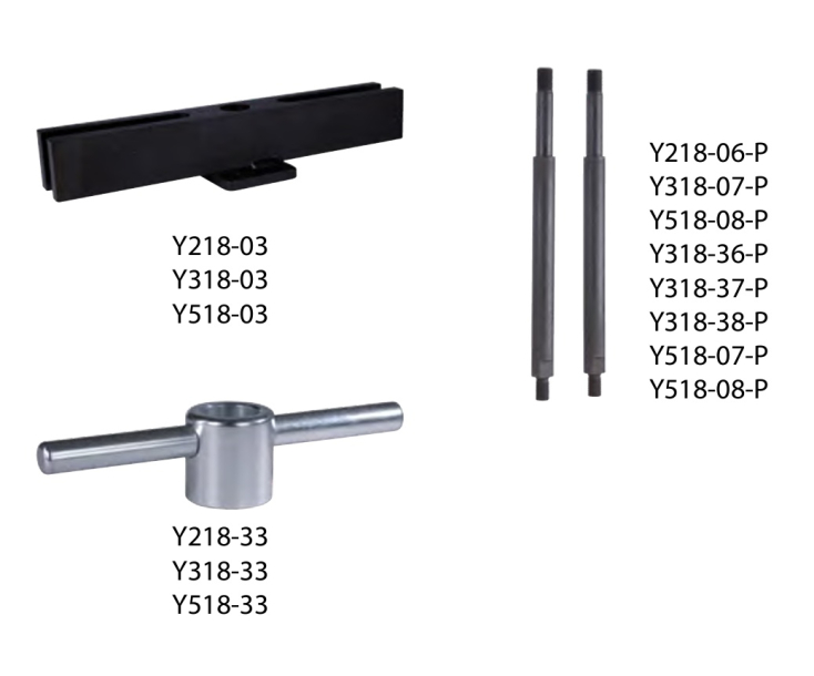 2 опорных гайки для тяговых  штоков (комплект) KUKKO Y318-39-P