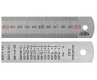Линейка из стали Kinex 1022-02-050 цветная шкала 500 мм