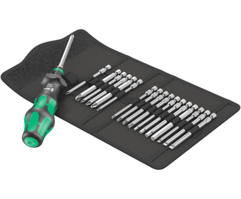 Kraftform Kompakt Turbo 1 Сумка с насадками (SL, PH, PZ, TX, HEX Plus), Wera WE-057482