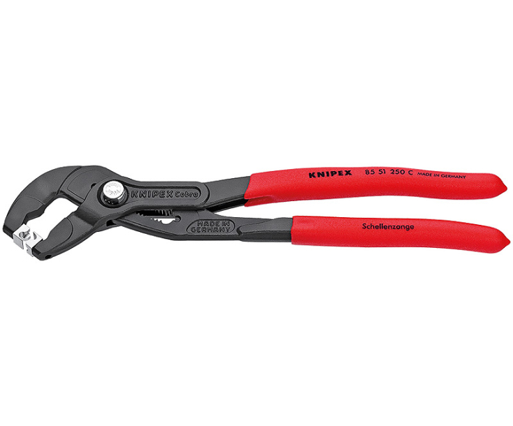 Щипцы для хомутов от шлангов с защелкой Knipex KN-8551250C