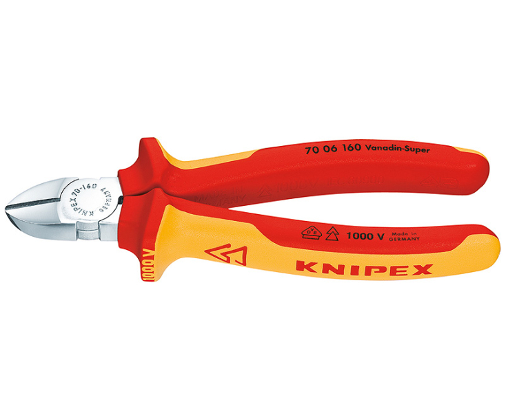 Кусачки боковые VDE Knipex KN-7006160SB в блистере