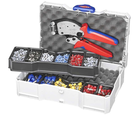 Набор кабельных наконечников для опрессовки контактных гильз Knipex KN-979013