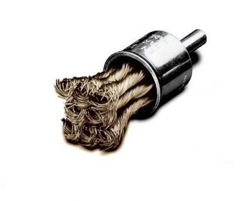 Щетка концевая жгутовая латун. гофр. Ø19 мм Lessmann 453 758