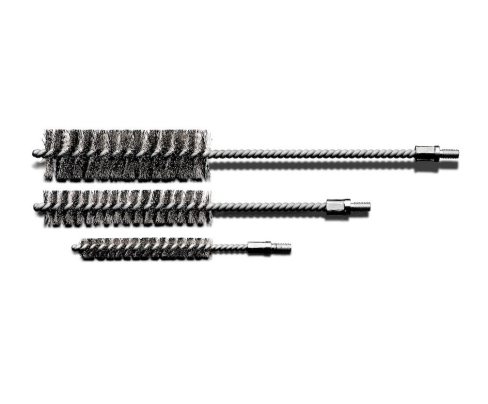 Щетка-ерш для сверленых отверстий, стальная гофр. проволока 0,15 мм Ø24 мм Lessmann 504 335