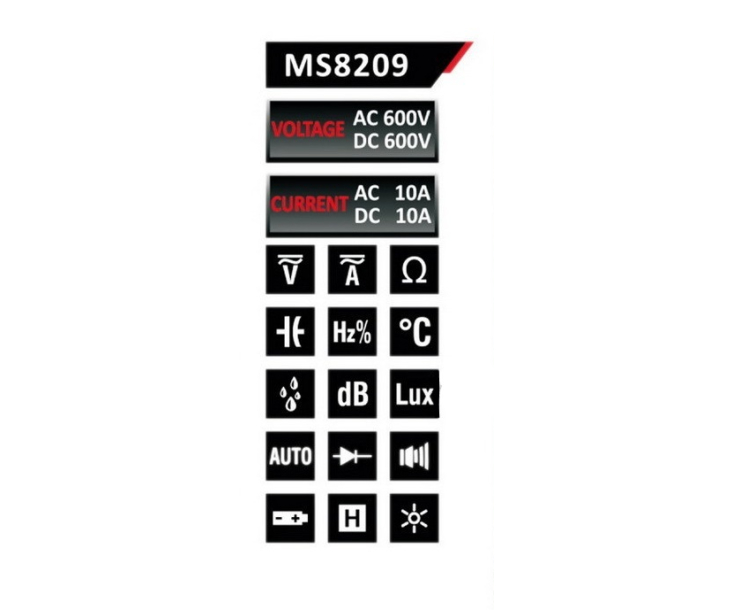 Мультиметр цифровой Mastech MS8209