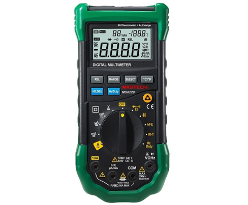 Мультиметр цифровой Mastech MS8228 с инфракрасным пирометром