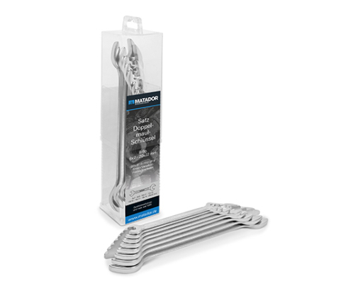 Набор двусторонних рожковых гаечных ключей 6-22 мм Matador 01009080 8 шт.