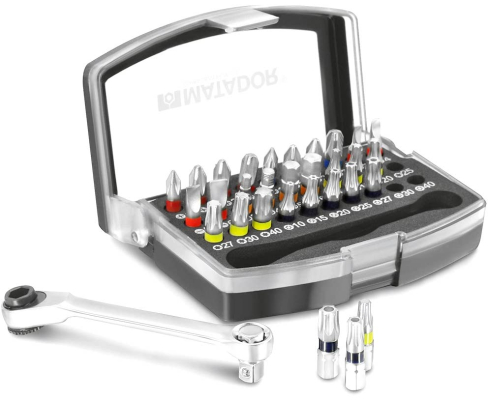 Набор бит с мини-трещоткой Matador 70520002 31 предмет