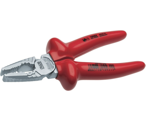 Пассатижи комбинированные силовые VDE CombiMax 165 мм NWS 109-43-165 хромированные с двойной изоляцией