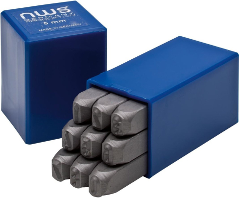 Набор цифровых шрифтов 2 мм для штамповки NWS 910-2 9 предметов