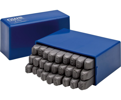 Набор буквенных шрифтов 15 мм для штамповки NWS 920-15 27 предметов