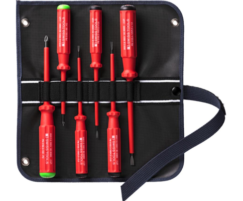 Набор диэлектрических отверток SwissGrip SL PZ PB Swiss Tools PB 5543 SU GY 6 шт.