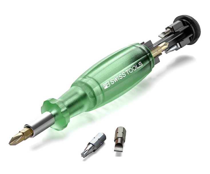 Универсальный магазинный держатель бит C6,3 1/4" Insider SL PH TX Multicraft PB Swiss Tools PB 6464.Green