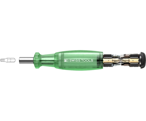 Универсальный магазинный держатель бит C6,3 1/4" Insider SL PH TX Multicraft PB Swiss Tools PB 6464.Green