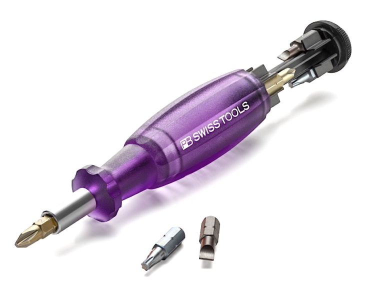Универсальный магазинный держатель бит C6,3 1/4" Insider SL PH TX Multicraft PB Swiss Tools PB 6464.Purple