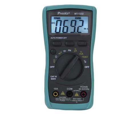 Мультиметр компактный цифровой ProsKit MT-1232