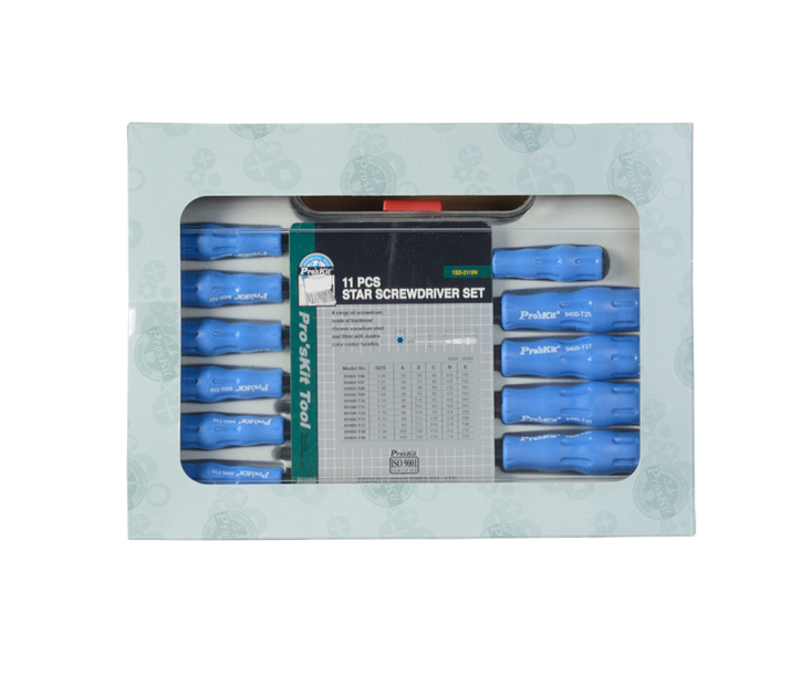 Набор отверток TORX ProsKit 1SD-2119N