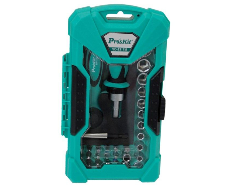 Набор бит с трещоткой и ключом ProsKit SD-2317M