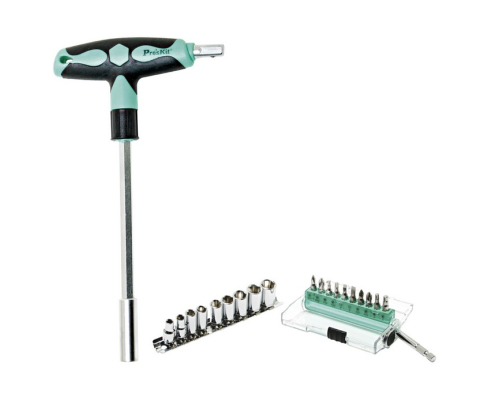 Набор бит и головок с Т-образной ручкой ProsKit SD-9701M