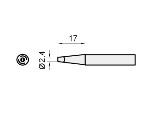 Жало для паяльника ProsKit 5SI-216N-2.4D