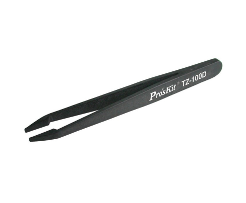 Пинцет прямой плоский антистатически ProsKit TZ-100D
