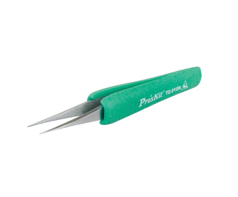 Пинцет остроконечный антистатический ProsKit TZ-212N