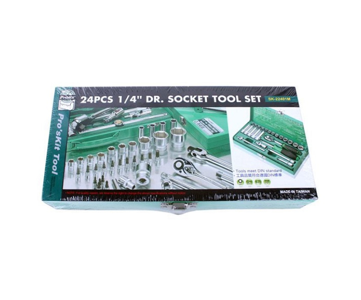Набор торцовых ключей 1/4" ProsKit SK-22401M