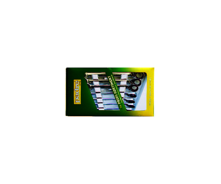 Набор ключей с трещоткой8-19 mm, 12-шт. 806 P 12 mit Adapter Padre 80640012