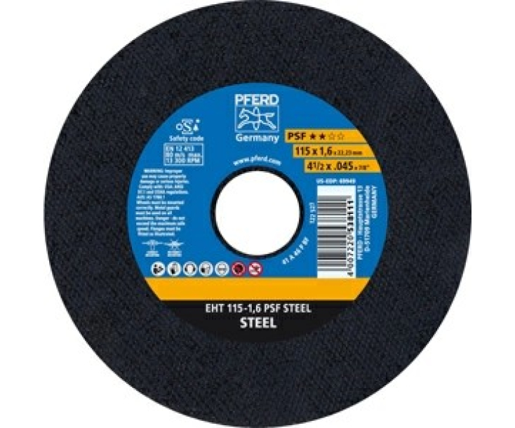 Круг отрезной Pferd EHT 115 - 1,6 PSF STEEL