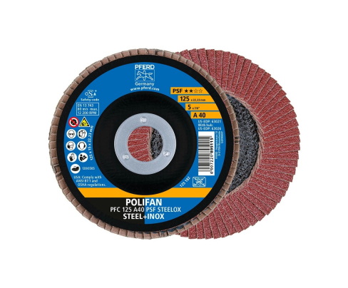 Круг шлифовальный Pferd PFC 125 A 40 PSF STEELOX