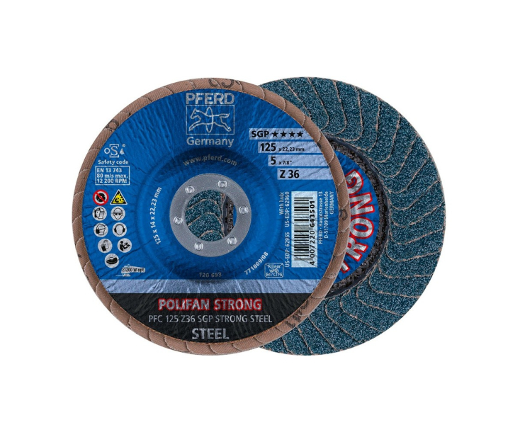Круг шлифовальный Pferd PFC 125 Z 36 SGP STRONG STEEL