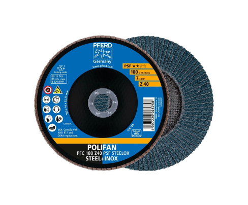 Круг шлифовальный Pferd PFC 180 Z 40 PSF STEELOX