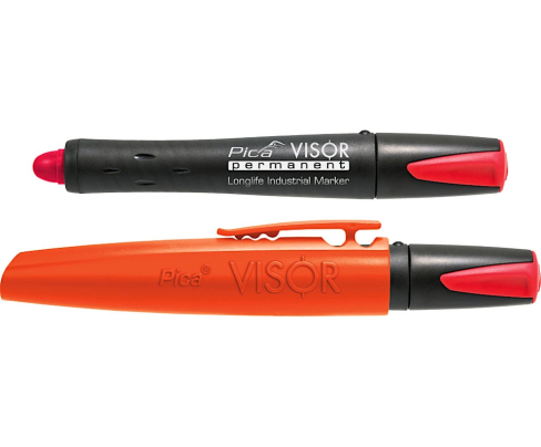 Маркер строительный Pica-Visor красный 990/40