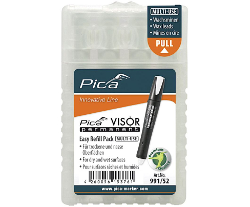 Стержни сменные для Pica-Visor белые 991/52 4 шт.